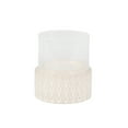 thumbnail image 1 of Sagebrook Home Ceramic /Glass 8" Pillar Holder, Chevron, 1 of 1