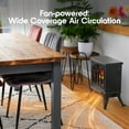 thumbnail image 4 of Cozi by Tzumi Portable Stove Heater, Electric Heater with Life-like Flame and 2 Heating Levels, 18 Inches, 4 of 10