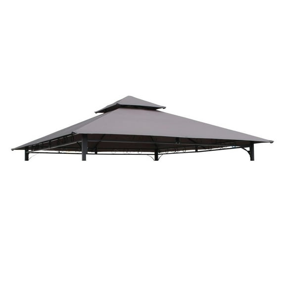 International Caravan ST. Kitts Replacement Canopy for 10-foot Vented Canopy Gazebo, Grey