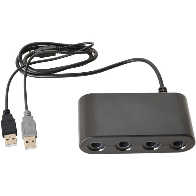 Adaptador TTX TECH de controles de GameCube para Wii U Switch PC y MAC Negro