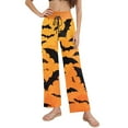 thumbnail image 3 of Womens Halloween Pajamas Pants with Drawstring Waist Ladies Spider Pumpkins Ghost Print Pajama Cute Soft Long Bottoms Womens Pj Pants Pjs Jammies Gift, 3 of 4