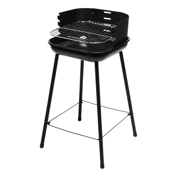 Asador de carbón NATERIAL Parrilla ajustable Resistente 55 x 74 x 40.5 cm