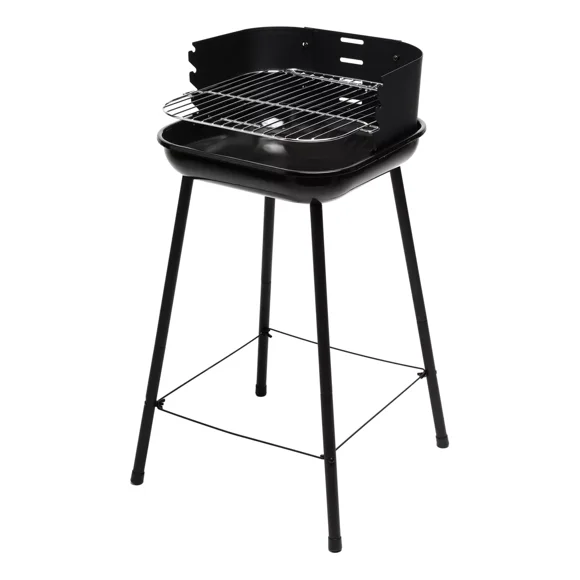 Asador de carbón NATERIAL Parrilla ajustable Resistente 55 x 74 x 40.5 cm