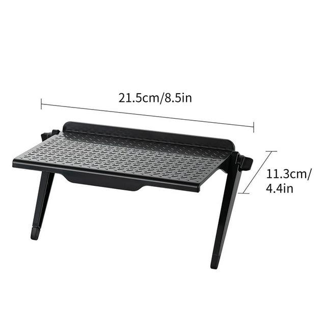 Boîte de Rangement Pliable Sans Perçage - Support d'Ordinateur en Plastique, Boîtier Tv Décodeur, Support d'Écran, Routeur, Étagère de Rangement, Boîte de Rangement en Plastique