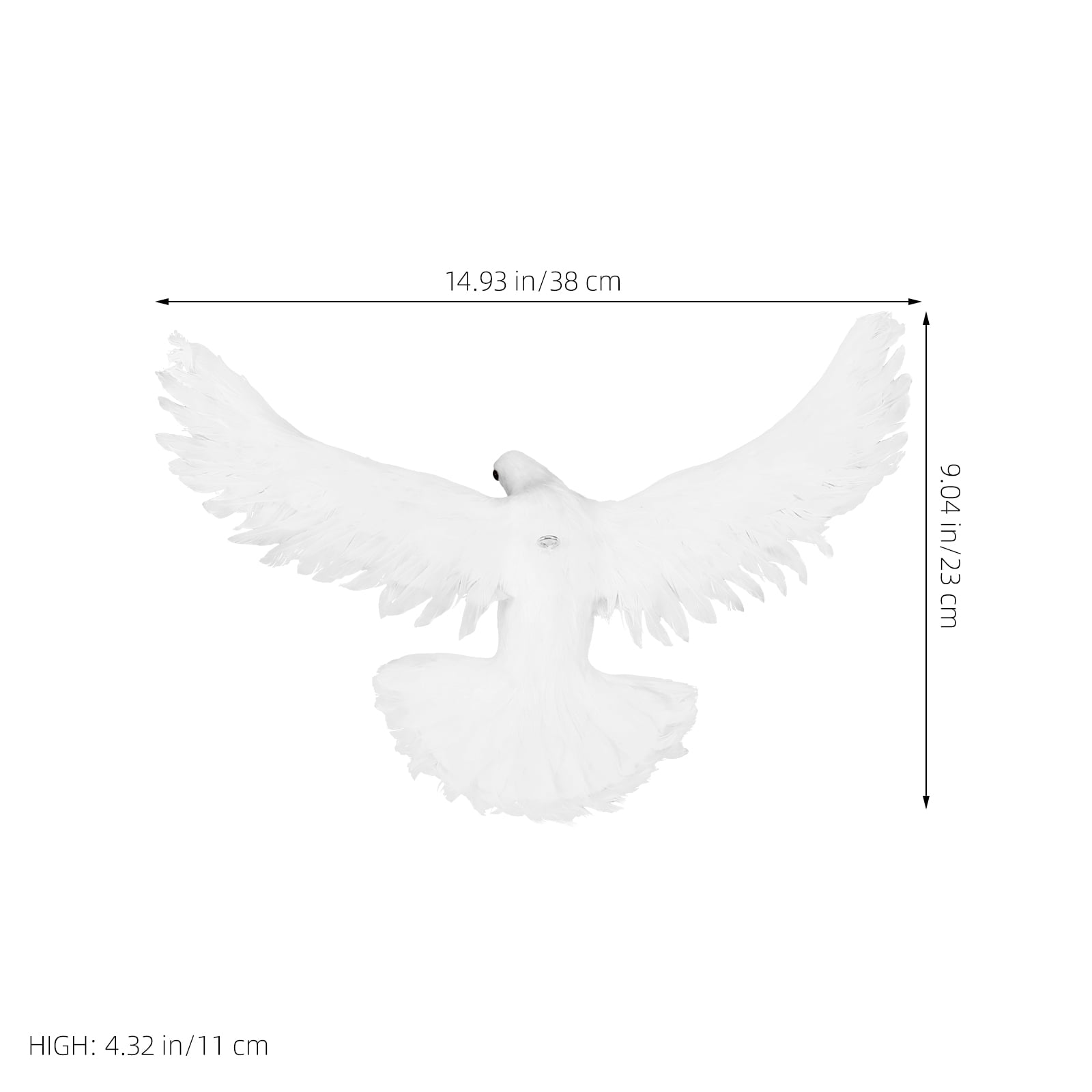 Soimiss Artificial Peace Dove Decoration Realistic Statue Leg Design For Garden Lawn Dove Decor And Home Ornaments