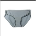 thumbnail image 2 of Bragas de mujer Calzoncillos de algodón sin costuras de cintura media Ropa interior suave, Azul grisáceo, 4XL seitruly  AP001351-12, 2 of 7
