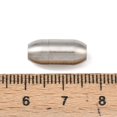 thumbnail image 4 of Resistant 304 Stainless Steel Matte Surface Magnetic Clasps with Glue-in Ends Barrel Stainless Steel Color 16x7mm Hole: 3mm, 4 of 5