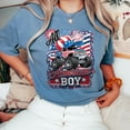 thumbnail image 6 of All American Boy Monster Truck T-Shirt – Red White Blue Fireworks USA Flag Tee – Patriotic 4th of July Shirt for Kids, Boys, Toddlers & Young American Boys, 6 of 7