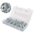 thumbnail image 2 of Ymiko 110Pcs T Nuts 1/4in 5/16in 3/8in Steel Galvanized Rustproof Pronged Tee Nut,T Nuts 3/8,Threaded Inserts, 2 of 8