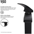 thumbnail image 5 of VIGO Gray Onyx Glass Vessel Sink and Blackstonian Faucet Set in Matte Black Finish, 5 of 7