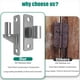 thumbnail image 3 of Bisagras para Portones, Bisagra Acero Inoxidable 304, Pasador una Pieza 5/8 Pulgada Alta Resistencia, para Portones Agrícolas, con Capacidad Carga Hasta 600 Lb., 3 of 5