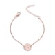 thumbnail image 5 of Qarigey A-Z Cadena Alfabeto Pulsera Letras Redondas Colgante Señora Retro Brazaletes Chica Mujer Joyería Oro rosa letra q 2piezas, 5 of 6