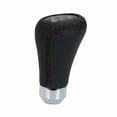 thumbnail image 3 of Car Manual Gear Shift Knob Shifter Black Leather Red Stitch 6 Speed Universal, 3 of 7