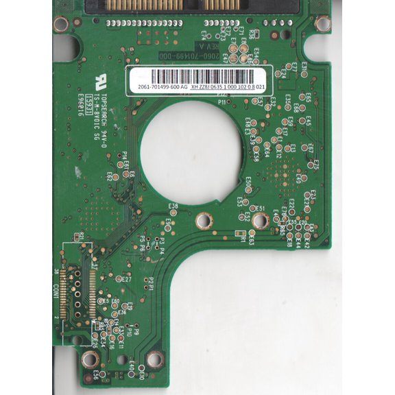WD1200BEVS-60UST0, 2061-701499-600 AG, WD SATA 2.5 PCB