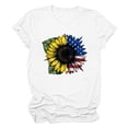 thumbnail image 5 of HCYSFG Womens Assorted Sunflower Graphic T Shirts Crewneck Short Sleeve Peace And Patriotic Designs Casual Tees Relaxed Fit Classic Everyday Summer Tops, 5 of 5