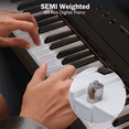 thumbnail image 3 of YUSAZENS Weighted Keyboard Piano 88 Keys, Full-Size Digital Piano Keyboard, Portable Electric Keyboard Piano, 88 Key Piano Keyboard with Sustain Pedal, Music Stand, Power Adapter, 3 of 6
