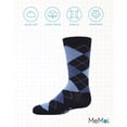 thumbnail image 6 of MeMoi  Classic Argyle Mercerized Cotton Blend Crew Socks - Boys - Male, 2, Navy, 6 of 7