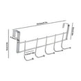 thumbnail image 2 of Over-Door Hooks Hanger, Stainless Steel No-Drill Door Rack for Coats, Towels, Robes, and Bags, 2 of 7