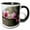 Black/White, variant on 3drose, a Bough of Blurred Peach Blossom, 11oz Mug