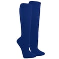 thumbnail image 3 of Couver Unisex Soccer Knee High Athletic Socks, 2 Pairs, Medium, Blue, 3 of 10