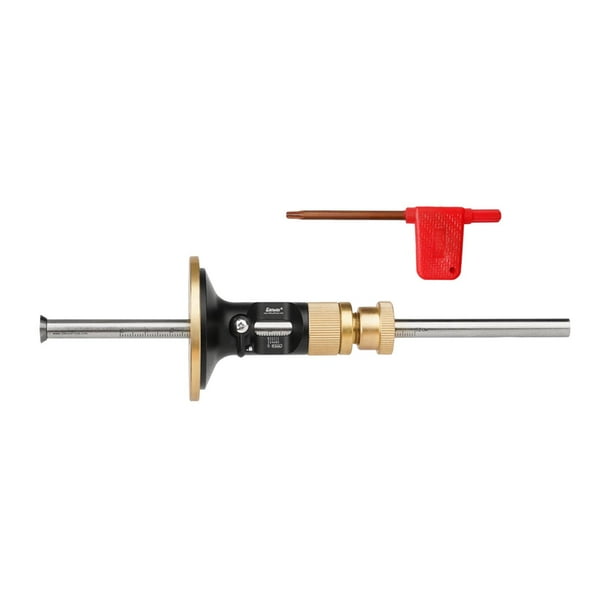 Medidor de marcado,Medidor de marcado de ruedas herramienta de carpintería metal micro,kit de ajuste cuchilla de recambio mortaja madera,Ajustador carpintero de alta precisión cemter