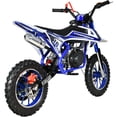 thumbnail image 4 of Moto Cross Pocket Montable Niños Motor Gasolina 45km/h Azul Little Monkey, 4 of 5