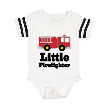 

Inktastic Little Firefighter Fire Engine Gift Baby Boy or Baby Girl Bodysuit
