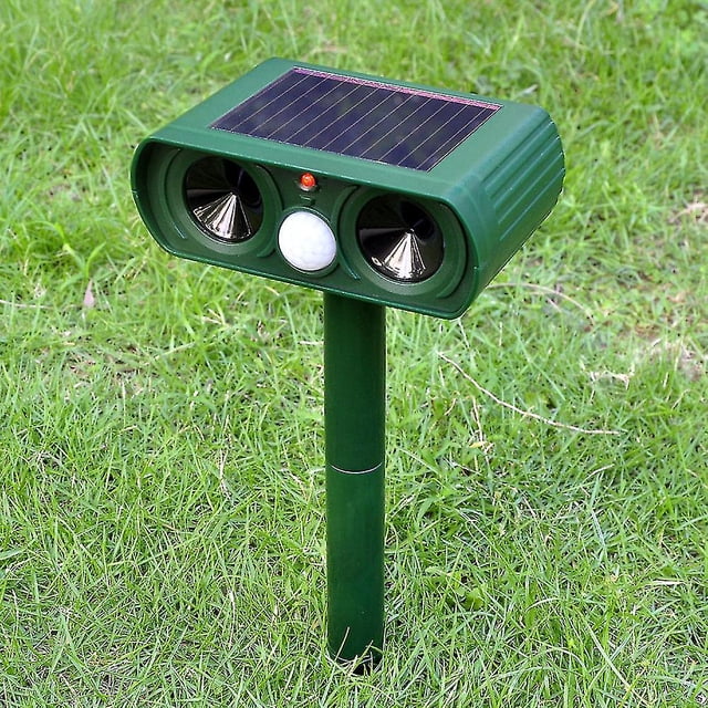 Ahuyentador Ultrasónico Para Gatos, Repelente De Animales Alarma Audible Y Visual, Carga Solar O Batería, Repelente A Prueba De Agua Para Gatos, Perros, Etc. kaili Sencillez