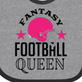 thumbnail image 4 of Inktastic Fantasy Football Queen Sports Gift Girls Baby Bib, 4 of 4