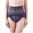 thumbnail image 3 of Underwear for Women Sexy Comfortable Women's Fashion Sexy Transparent Low Waist Pants Panties Thong Lace Blue 2XL, 3 of 5