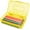 Yellow, variant on Djiypn 2 Pack Hard Cases, Plastic Translucent Box with Tight Lid, Office Supplies Storage Organizer Box