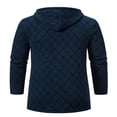 thumbnail image 3 of Cardigan pour Hommes, Cardigan à Fermeture Éclair, Manches Longues, Col Montant, Couleur Contrastée, 3 of 4