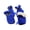Blue, variant on Yellow Warm Dog Shoes For Winter Fleece Material Reflective Tape Claw Cover Pet Shoes Drawstring For Giant Dogs Outdoor Use