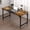 Brown, variant on Computer Desk Home Office Desk with 55'' Gaming Desk Long Work Desk With 3-Piece Table Top Rustic Brown