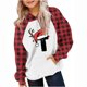 thumbnail image 2 of Cowsor Cute Hoodie for Teen Trendy Letter Print Preppy Hooded Sweatshirts Kids Pullover Long Sleeve School Outfits, 2 of 5