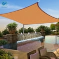 thumbnail image 2 of Deago 6.5' x 10' Waterproof Sun Shade Sail UV Block Awning Canopy Cover for Outdoor Patio Garden Beach Gray Rectangle, 2 of 6