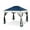 Blue+Gray, variant on AOILE 12' x 12' Heavy Duty Outdoor Gazebo – Double Roof Patio Gazebo with Netting and Curtains, Ideal for Decks, Backyards, and Gardens (Blue/Gray/Red/Green/Beige)