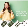 thumbnail image 5 of Atefa 16 Pcs Credit Card Skin Cover Set Debit Card Stickers Elegant Waterproof PVC ID Cover Anti-wrinkling for Transportation Fun Gift Idea(Cat,Green), 5 of 7