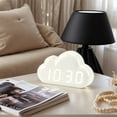 thumbnail image 2 of Unique Bargains Cloud Design Adjustable Brightness Alarm Clock White 5.9"L x 1.6"W x 3.5"H, 2 of 5
