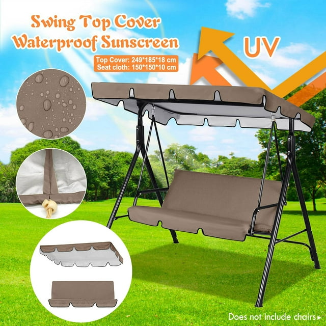 LPSSTORE Cover Swing Ceiling Rain Outdoor Cloth Courtyard Awning Replacement Cover Patio Garden