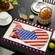 thumbnail image 1 of Manteles Individuales de Lino con Motivo Del Día de La Independencia | Manteles de Comedor Resistentes Al Calor con Estampado Multicolor | Tela de Lino Duradera y Lavable | Decoración para La Cocina, 1 of 6