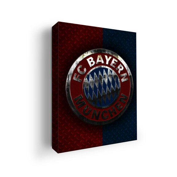 Bayern Munchen Canvas Wall Art by Mavis Print- 12x16 inches Football Wall Decor | UV & Water Resistant HD Printed & Wooden framed Wall Art | Modern Wall Decor for Gift | Made in USA