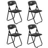 Ducklingup 4PCS Folding Chair, 330lbs Capacity Portable Chairs Plastic Back Seat for Home, Office, Fishing, BBQ, Outdoor Activities