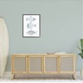 thumbnail image 2 of Stupell Industries Three Whimsical Patterned Fish Sea Life Graphic Art Black Framed Art Print Wall Art, Design by Kim Allen, 2 of 7
