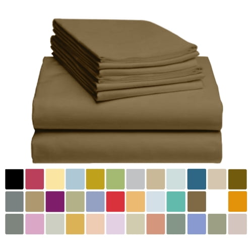 6 PC Bamboo Sheet Set w/ 18 inch Deep Pockets Eco Friendly