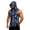 Blue, variant on Camouflage Sleeveless Hoodie For Men, Muscle Fit Pullover Tank with Kangaroo Pocket - Quick-Dry Workout Vest for Gym & Bodybuilding Blue L