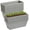 Gray, variant on Window Boxes Red 12pcs Rectangle Plastic Planters with Drainage Holes Trays for Indoor Outdoor Plants