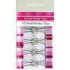Small Binder Clips, Pink