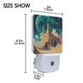 thumbnail image 4 of WOBOGO Blue Moon LED Night Light 2 Pcs Set 0.5 Watt Wall Plug in Dusk to Dawn Automatic Switch Soft White Light, 4 of 7