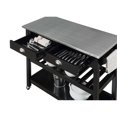 thumbnail image 4 of Chariot de Cuisine en Acier Inoxydable Finition Bois Noir, 4 of 10